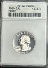 1960 PF66 Camio Washington Quarter Anacs Soapbox Holder!!!🔥