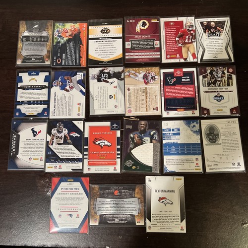 21x NFL FOOTBALL Relic Patch Auto Signed Numbered Card Lot Manning Ware Manziel - Picture 9 of 13