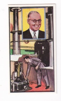 Vintage  1962 Scientist Card of SIR JOHN COCKCROFT Nobel Prize