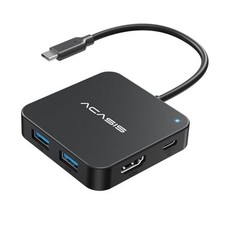 USB C Hub 10Gbps, Multiport Adapter with 4K 60Hz HDMI, 100W Power Black
