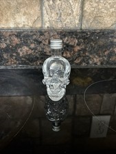 Skull glass bottle CLEAR 750 ML