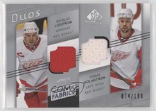 2008 SP Game Used Edition /100 Nicklas Lidstrom Tomas Holmstrom #AF2-LH HOF 2d8