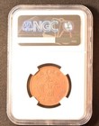 (1901-05) CHINA 10C FUKIEN - SEATED DRAGON "CASH" Copper Coin NGC MS 62 BN — photo 4