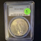 1923 Peace Dollar $1 PCGS MS63 Philadelphia Silver 0.900 KM#150