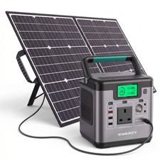 500W Solar Power Generator 518Wh Power Station With 100W Foldable Solar Panel UK