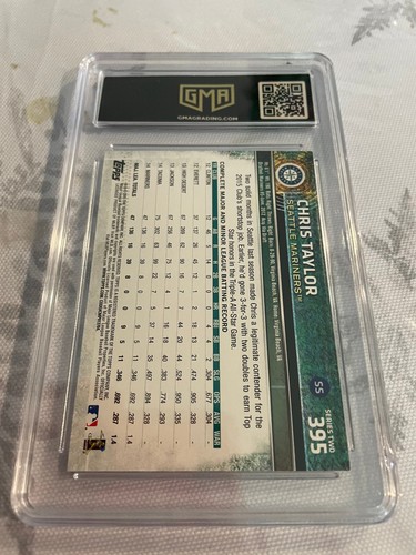 CHRIS TAYLOR MARINERS 2015 TOPPS RAINBOW FOIL # 395 GRADED 10 L@@@K - Picture 2 of 2