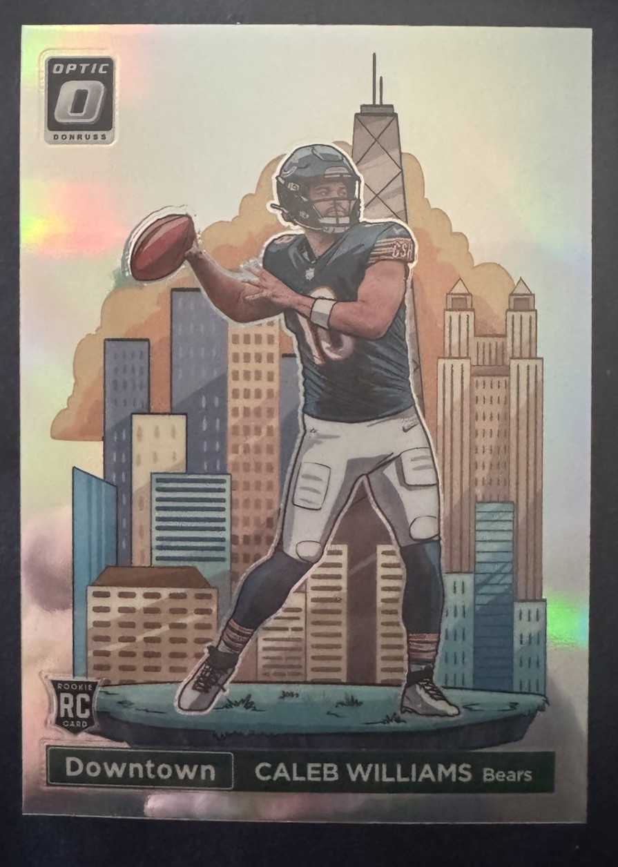 2024 Panini Donruss Optic Downtown Caleb Williams #21 Prizm Rookie Bears
