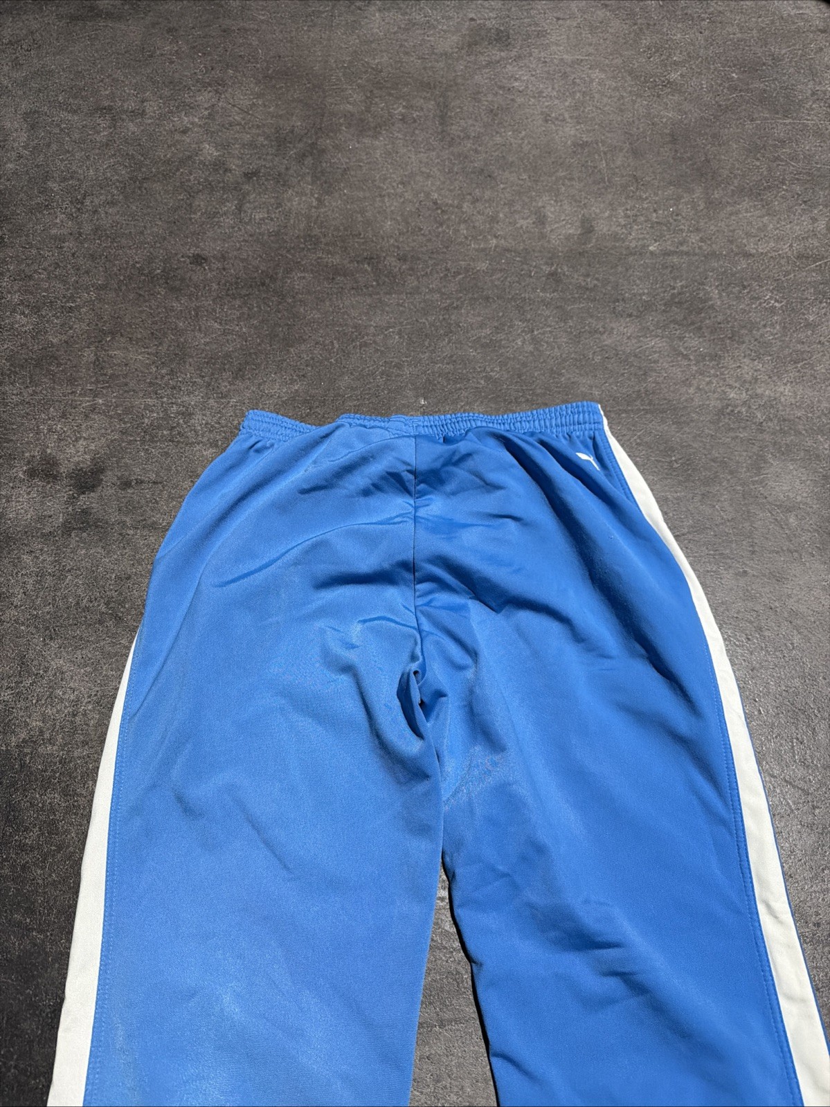 Vintage 90s Y2K PUMA Navy Blue Track Soccer Futbol Pants Mens Pockets thumbnail 12