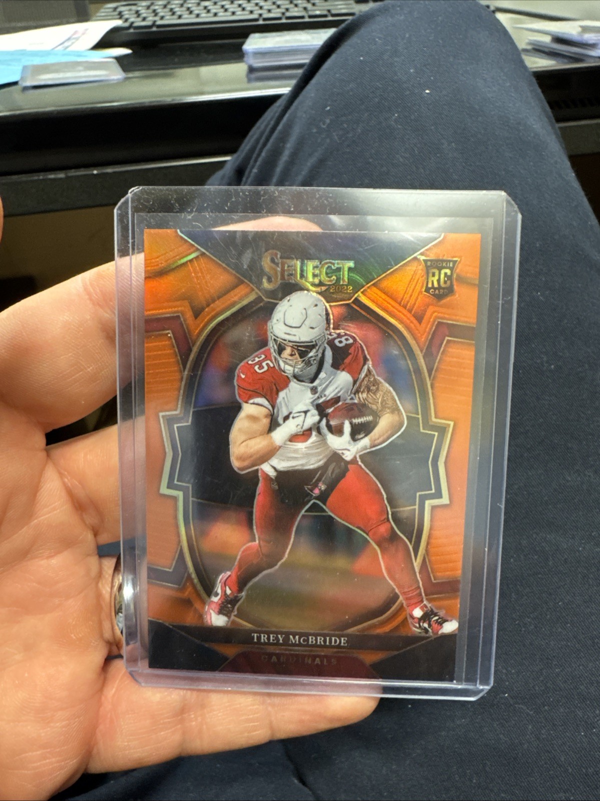 2022 Panini Select - Concourse Trey McBride #11 Orange Prizm /49 (RC)