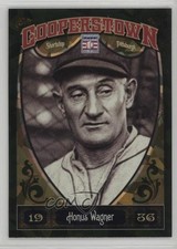 2013 Panini Cooperstown Collection Green Crystal Shard Honus Wagner #14 HOF 0ps8