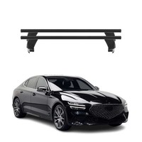 Menabo DachträGer GrundtäGer FüR Genesis G70 2018-2026 50Kg Alu Schwarz 2 Tlg