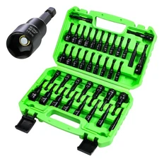 SUNHZMCKP 39Pcs Magnetic Nut Driver Set for Impact Drill, Metric & SAE Impact...