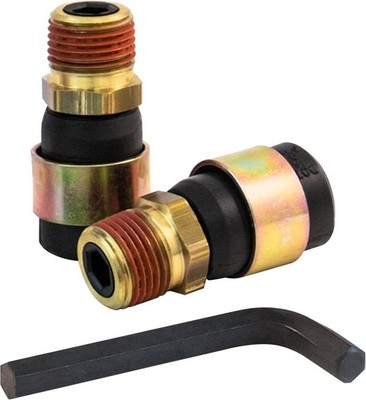 Rubber Air Line Quick Repair Swivel Kit for Truck and Trailers NPT Fittings 3/8''