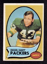 1970 Topps #2 Doug Hart Green Bay Packers Texas Arlington ROOKIE Card EX. rookie card picture
