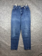 Sasson Vintage High-Waisted Dark Wash Mom Jeans Blue Denim Size 16 Tall