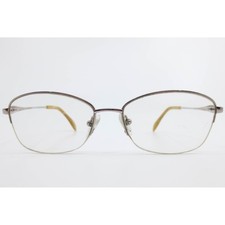 Timex T503 Eyeglasses Bronze Metal Oval Semi Rimless Frames 53-16-140 BR Womens