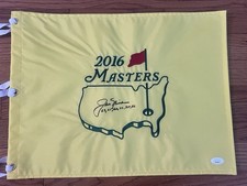 Jack Nicklaus Signed Autograph Masters Pin Flag JSA LOA Inscribed Years Won