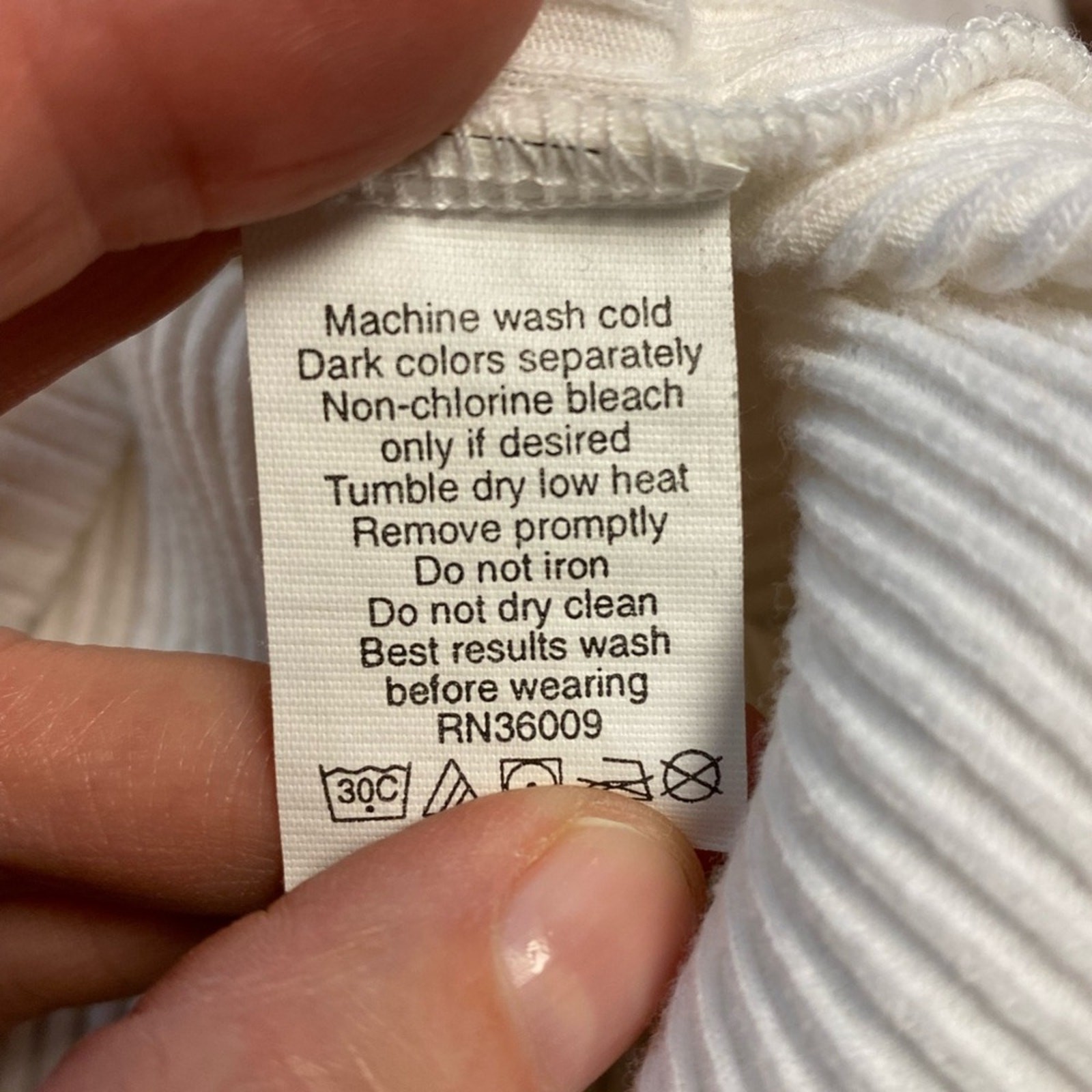 Calvin Klein Womens Medium Ivory Basic Fitted Top - image 6