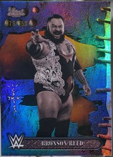 2025 Topps Chrome WWE x Cactus Jack - Blue #89 Bronson Reed /150 Wrestling EX