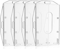 AusweishüLlen 4 StüCk Transparent Kartenhalter Mit Daumenausschub FüR Ausweise