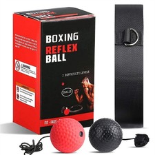 Boxbollen BOXING Reflex Ball on String-Improve Hand Eye Coordination Reaction UK