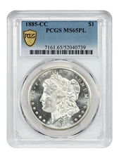 1885-CC $1 PCGS MS65PL - Morgan Dollar - Scarce Carson City Prooflike