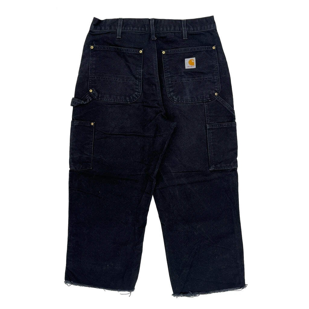 Carhartt Double Knee Carpenter Pants - 36W 27L Black Cotton