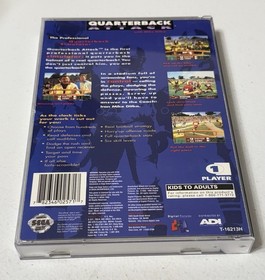 Quarterback Attack Sega Saturn Football Authentic W/reg Card