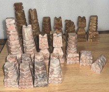 Pierre d'échecs homme roi 6" pierre marbre onyx pièces d'échecs