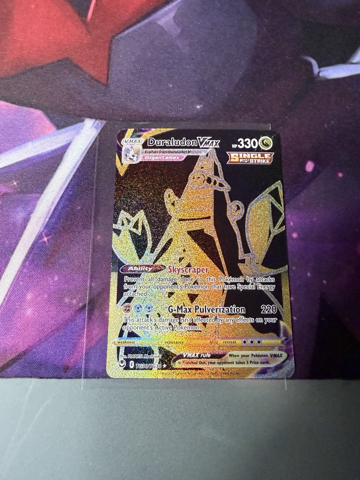 Pokemon TCG SWSH Silver Tempest Duraludon VMAX TG30/TG30 Gallery Gold NM