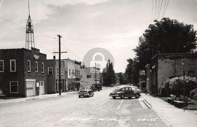 Street View, Alanson MI Michigan RPPC Photo Postcard COPY