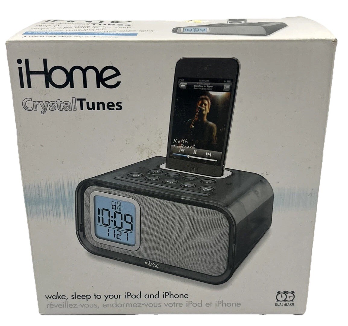 iHome iH22 System Dual Alarm Clock iPhone iPod Charger