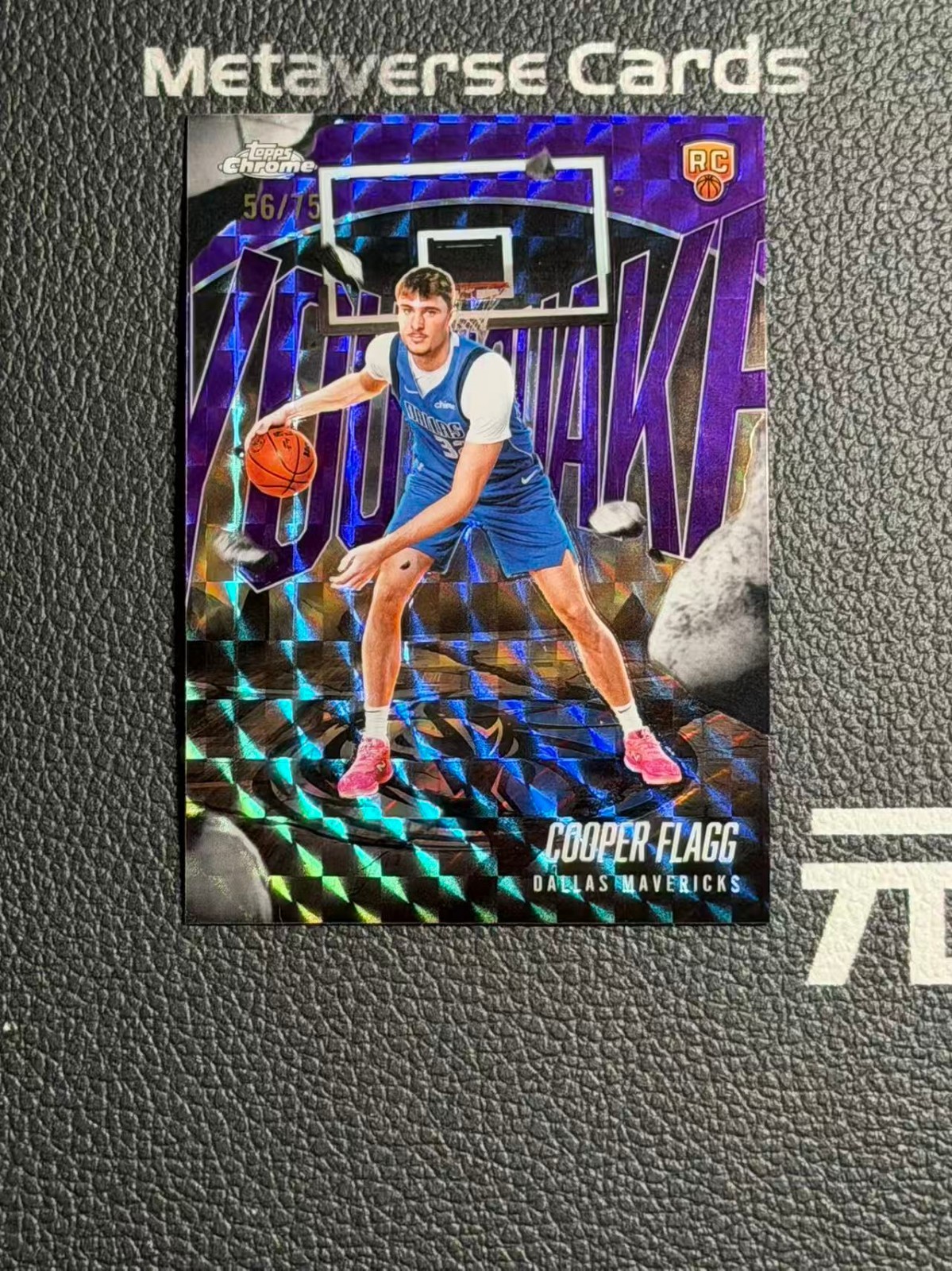 2025-26 Topps Chrome Youthquake Purple Geometric Rc Rookie Cooper Flagg /75