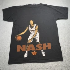 Phoenix Suns Shirt Mens Large Black NBA Basketball Steve Nash 13 UNK Cotton Tee
