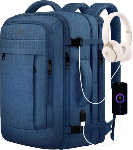 Airline Approved Expandable Travel Laptop bag - Water-Resistant Overnight Use - Afbeelding 3 van 11