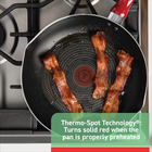 NEW! T-fal Easy Care, 20 Piece Non-Stick Pots & Pans Cookware Set, Red Free Ship