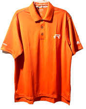 Adidas Climalite Men Polo Shirt Size Large Orange Performance Golf New With Tags