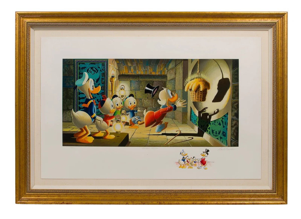 カールバークス　ゴールデンフリース　ドナルド　ディズニー　版画 🟢 Carl Barks Golden Fleece Serigraph edition 100 REMARQUE Disney