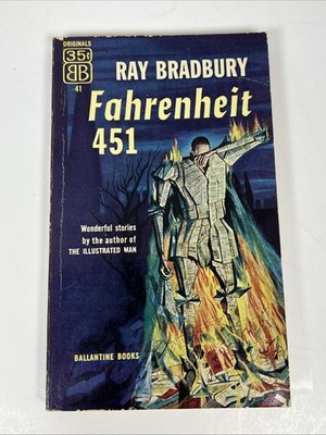 Fahrenheit 451 Ray Bradbury Ballantine 41 True 1st Ed. 1953 Mugnaini Cvr. NICE!