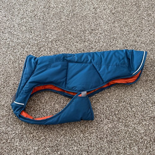 Ruffwear Quinzee Dog Jacket insulated Harness Discontinued Blue Size Small EUC