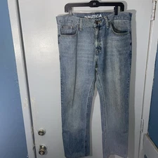 Nautica Relaxed Straight Fit Men’s Jeans Medium Wash 34x30 Z