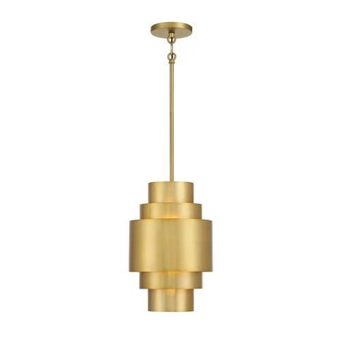 Minka Lavery 2531 Spyglass Terrace 10"W Mini Pendant - Brass - Picture 2 of 3