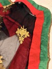 Punjab Black Netting Dupatta~Kiran Velvet Outer Trim~Gold Floral Embroidery~EXC — photo 6
