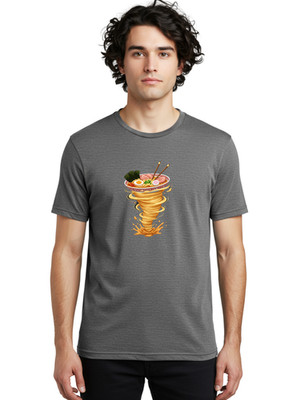 Ramen-Tornado Mens Graphic Tee, 100% Cotton, Casual Summer Wear