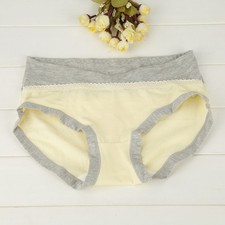B- Soft Breathable Cotton Pregnancy Maternity Underwear Low Waist Women Briefs