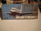 RARE VINTAGE CLASSIC 1972 AURORA 1/72 Boeing 737 UNITED AIRLINES Passenger Liner