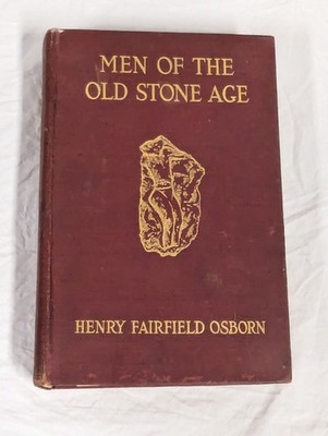 Men of the Old Stone Age ~ Henry Fairfield Osborn ~ Antique 1916 HC Fold Out Map