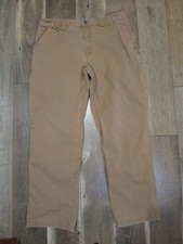 Duluth Trading Co. 18101 Men's Brown Flex Fire Hose Work Pants Sz 34 x 30 USED