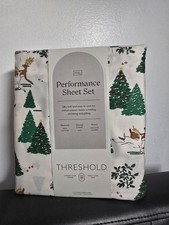 New Full 400 Thread Ct Christmas Holiday Performance Sheet Set Winter Threshold