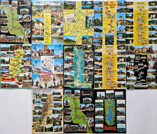 Postkarten Lot 13 x Landkarten Postkarte Ansi...
